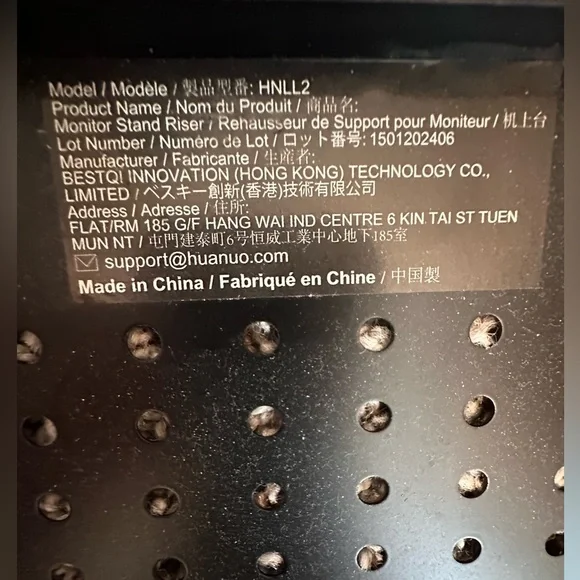 Black Monitor Stand Riser - Picture 7 of 16